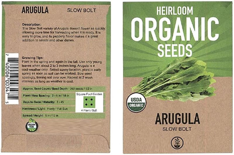 CYBEXIS Organic Herb Seed Arugula1400 Seeds Seed  (1400 per packet)