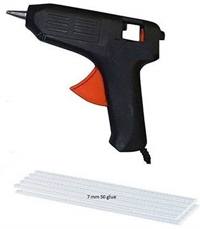 MOREL HOT GLUE GUN 20 WATT WITH 50 GLUE STICKS FOR ART CRAFT DIY WOODS PAPER CLOTH SCIENCE PROJECTS SCHOOL PROJECTS (50 GLUE GUN STICK OF 7 MM INCLUDED) Standard Temperature Corded Glue Gun  (7 mm)