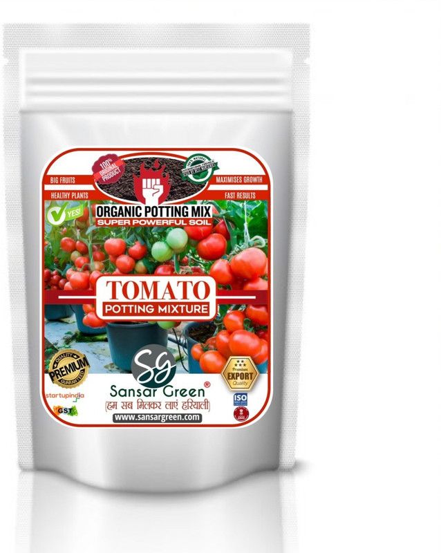 Sansar Green Tomato Potting Mixture, Essential Super Powerful Organic Soil Mixture for Tomato Plants with Active Micro Organism and ++ Growth Booster Potting Mixture  (1.8 kg, Powder)