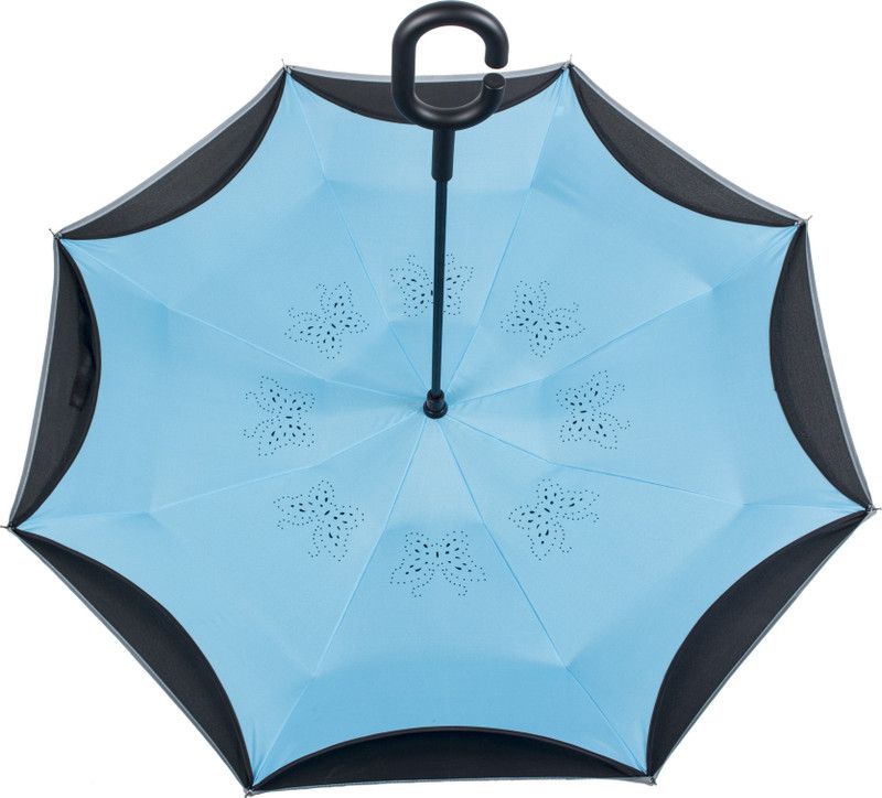 HOSHI INVERTED AUTO CLOSE DOUBLE LAYER Umbrella  (Blue)