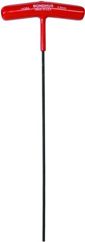 BONDHUS 15354 2.5mm Hex T-Handle 9" Length Allen Key Set