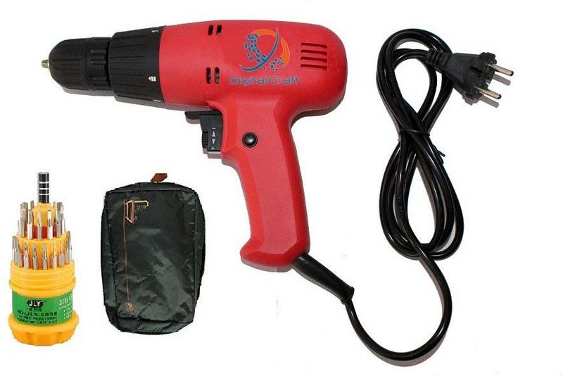 Digital Craft Electric Screwdriver Drill 10MM & Screw Driver Pistol Grip Drill  (10 mm Chuck Size)