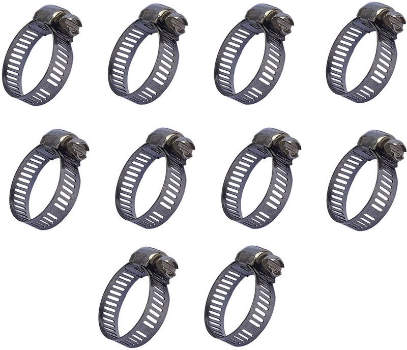 ESEKSAFAR 10pc Easy Adjustable Gas Pipe Clip 1inch/(5-25)mm House Pipe Clamps Hose Clamps