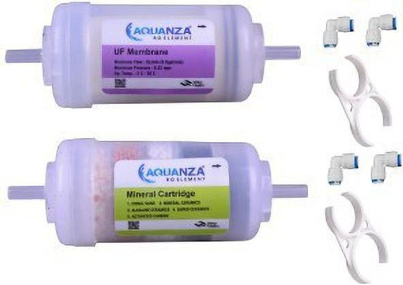 Bkulture New Trending LEXPURE AQUANZA AQZ RO UF MEMBRANE AND MINIRAL CARTRIDGE 4 INCH Solid Filter Cartridge Solid Filter Cartridge  (0.2, Pack of 1)