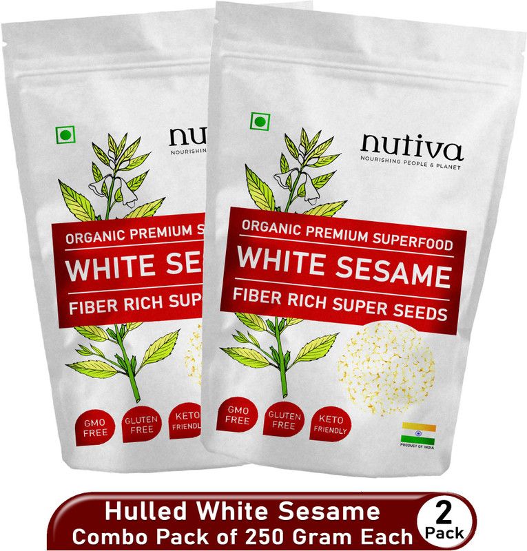 Nutiva White Sesame Seeds Seed  (500 g)