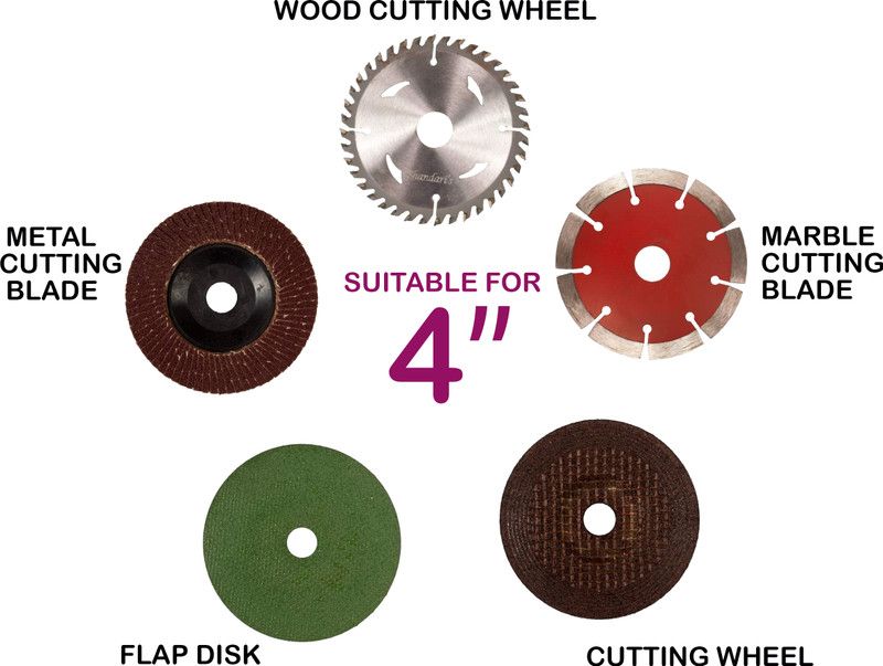 tHemiStO Combo Wheel Grinder/4 Inch Cutting Wheel (Set of 5) Angle Grinder  (101 mm Wheel Diameter)