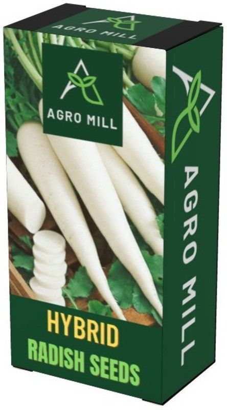 AGRO MILL RADISH / MOOLI / MULLANGI Seed  (50 per packet)