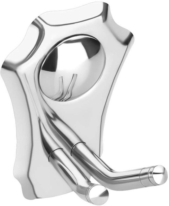 iSTAR Stainless Steel Bathroom Cloth Hook/Hanger / Key Holder/Wall Robe Hook Hook 2  (Pack of 1)