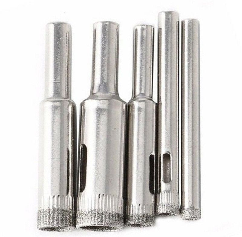atozshop11 5PCS Diamond Hole Saw Drill Bit Set Glass Ceramic Tile Marble Saw Cutting Tools 5-12mm