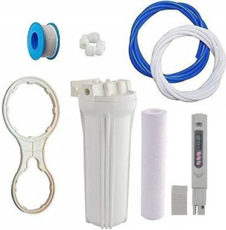Nector Water Pre Filter Housing + Spun Candle + TDS Meter + Wrench Spanner Key + 3 Mtr PIpe 1/4" + 2 Nos. Elbow Connector + 1 Teaflon For RO Solid Filter Cartridge Solid Filter Cartridge  (0.5, Pack of 10)