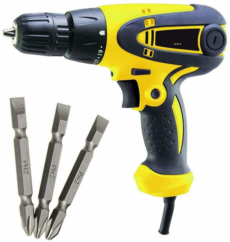 XDLB AB-081- Keyless Chuck Electric Screw Driver with PH++ XDLB Keyless Chuck Forward/Reverse 10mm with PH++ Collated Screw Gun  (Corded)