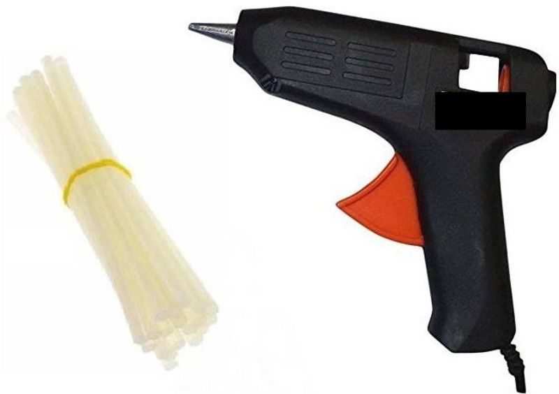 MOREL BLACK 40W HOT GUN 40WATT WITH 20 TRANSPARENT STICKS STANDARD TEMPERATURE CORDED GLUE GUN (11 MM) Standard Temperature Corded Glue Gun  (11 mm)