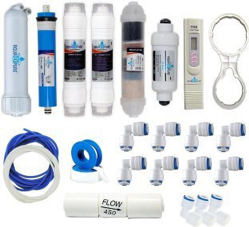 Max In New Trending AquaDpure complete Ro purifier filter service kit of 80 GPD membrane water with all accessories (Full ... Pleated Filter Cartridge  (0.2, Pack of 1)
