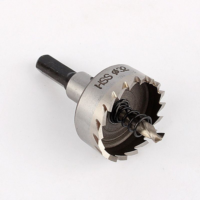 A&S TOOLSHOP 32mm Stainless Steel Tipped Drill Bit Metal Hole Saw Cutter Heavy Duty New