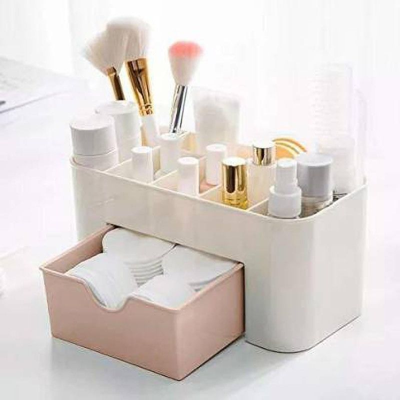 JUBLYN Cosmetic & Make-up Organizers  (Beige, Plastic)