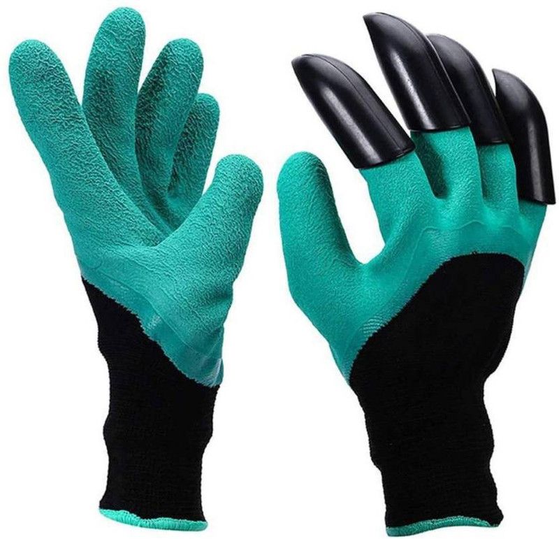 shivay Great Garden Gloves with Claws for Digging & Planting, - 1 Pair Gardening Shoulder Glove