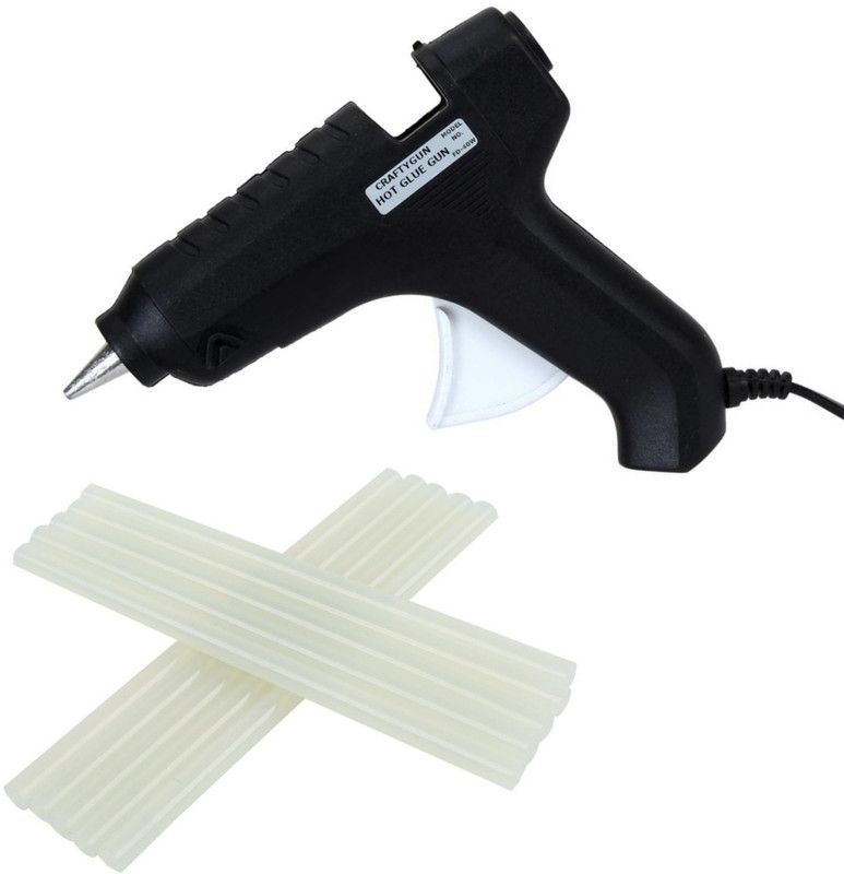 PICKTOOLS HOT GLUE GUN FD-40W (BLACK) (40W) (11MM) 10 HOT GLUE STICKS Standard Temperature Corded Glue Gun  (11 mm)