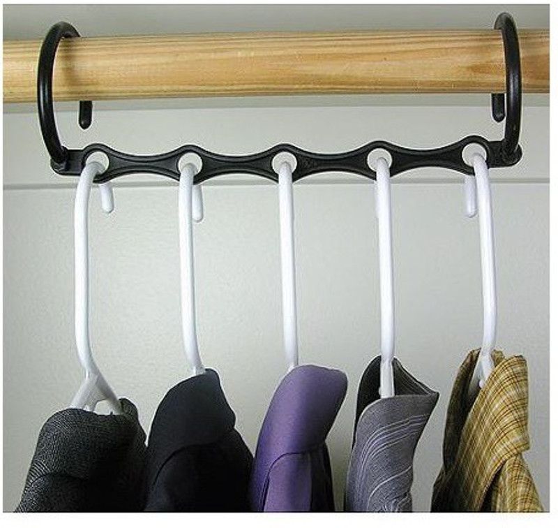 CLEVER Plastic Coat Pack of 12 Hangers For Coat  (Multicolor)