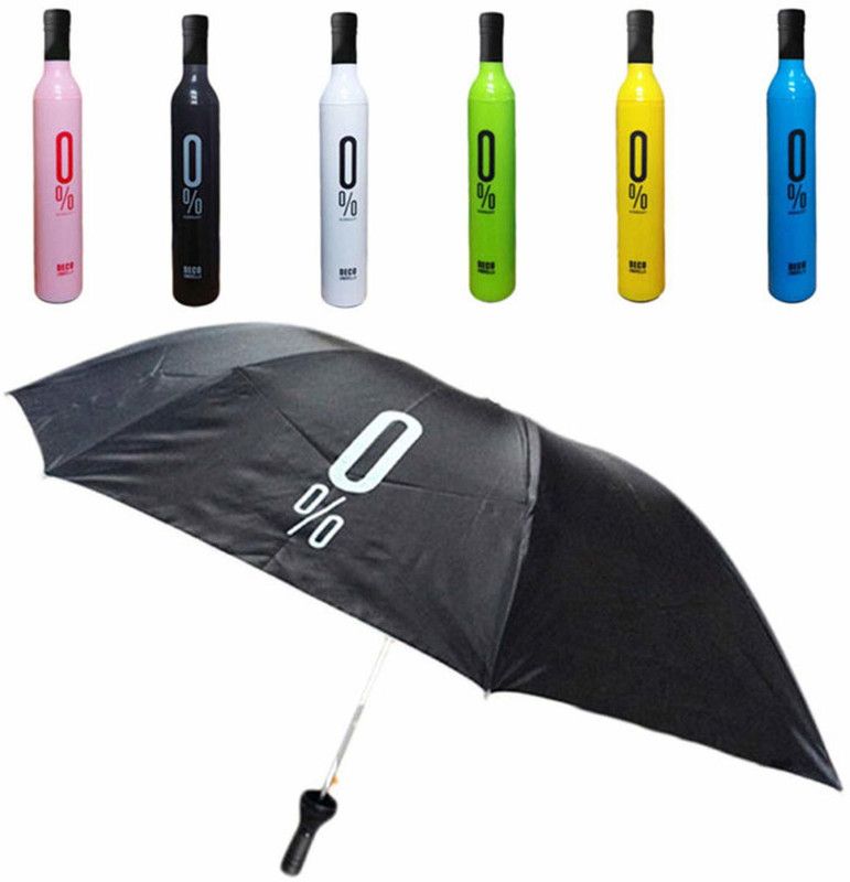 HKE Bottle Umbrella 110 cm Travel Umbrella/Folding Portable Umbrella Umbrella  (Multicolor)