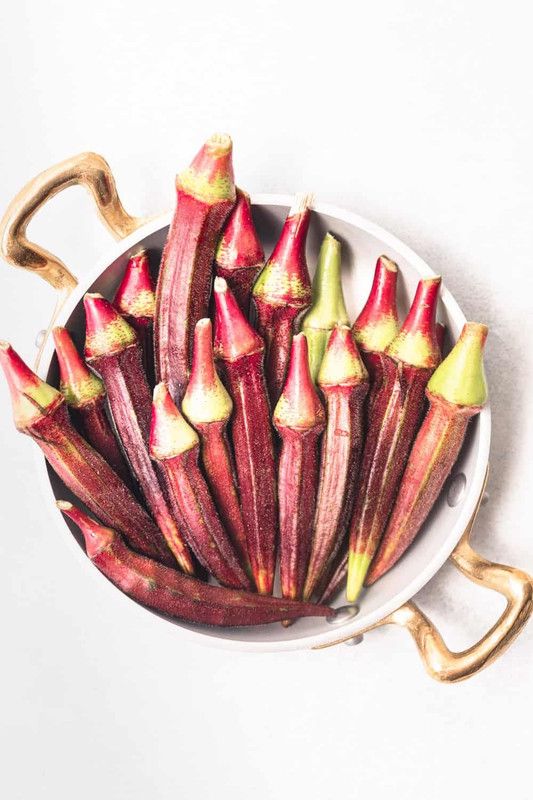 Nodoc Organic okra red Seed  (29 per packet)