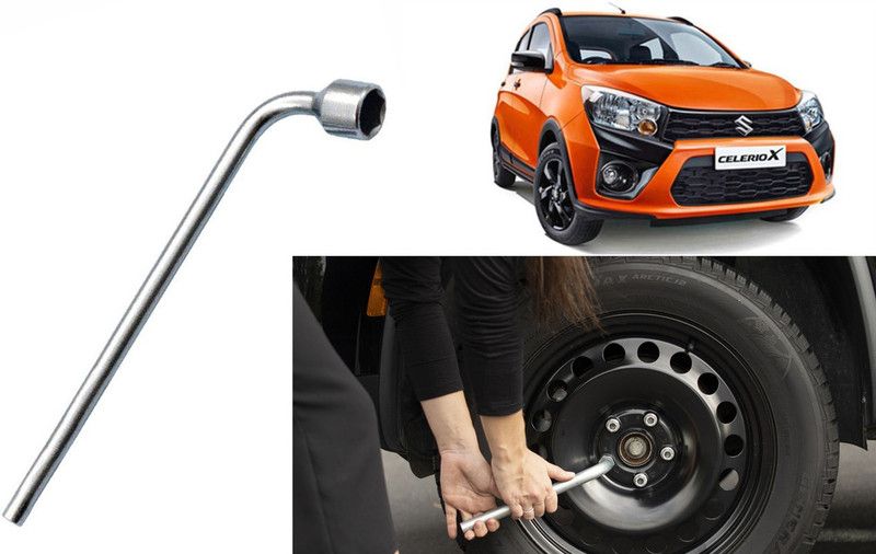 Selifaur MC3 19mm Metal L-Shaped Car Wheel Nut Spanner Wrench Celerio X Single Sided L Type Wrench  (Pack of 1)