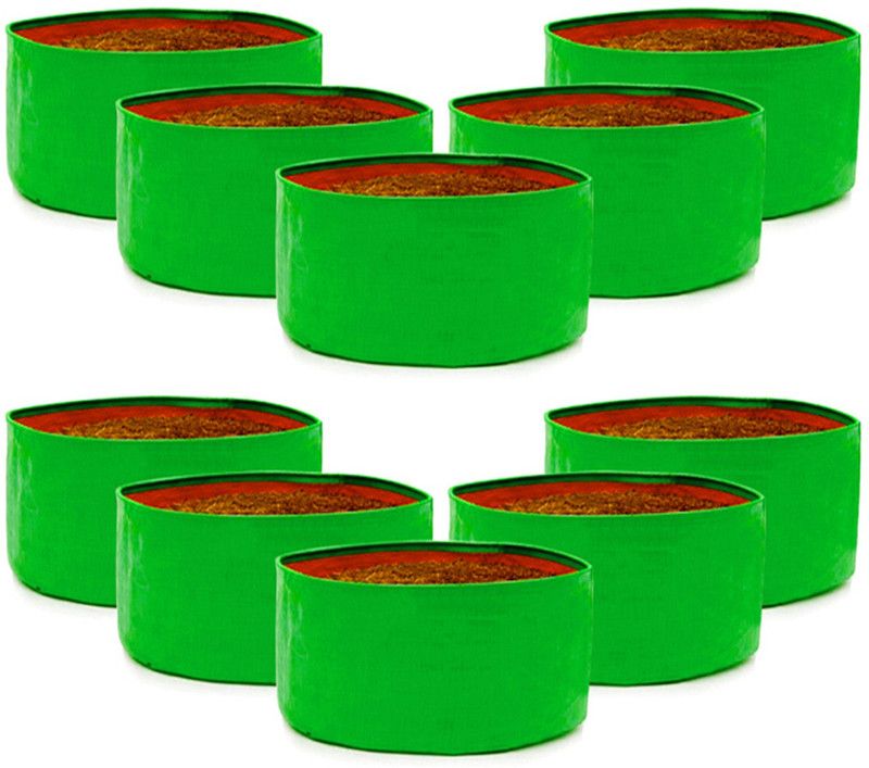 SCOTMEN Terrace gardening grow bag 15"x09" Pack of 10 Grow Bag