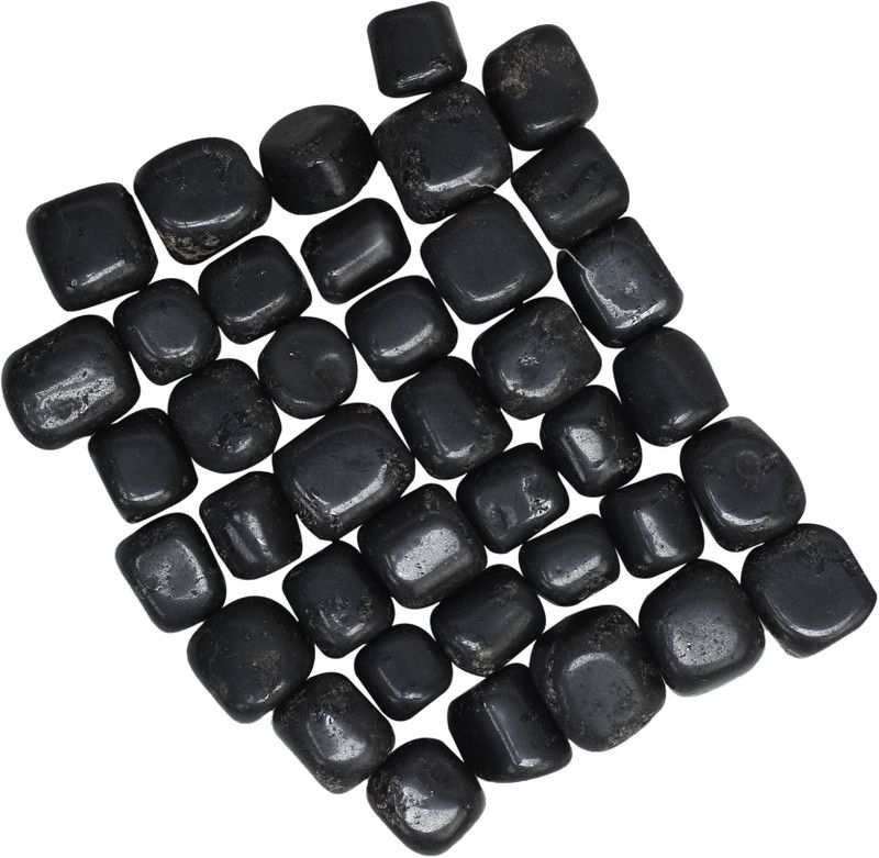 Prisha PC66 Polished Asymmetrical, Rectangular, Oval Granite, Marble Stone  (Black 1 kg)
