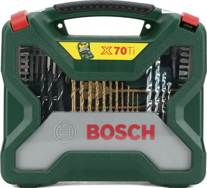 BOSCH Promoline Accessory Set 70Ti & Pliers-Set Hand Tool Kit  (70 Tools)