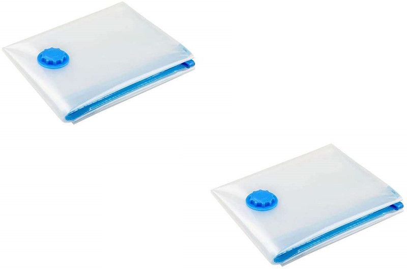 Birudmart Pack of 2 Vacuum Plastic Storage Bag Reusable Ziplock Smart Space Saver Bags for Clothes, Blankets, Home & Travel, Compression Sealer Bags, (SIZE : 80cm x110 cm) Travel Storage Vacuum Bags, High Volume Storage Vacuum Bags  (Pack of 2)