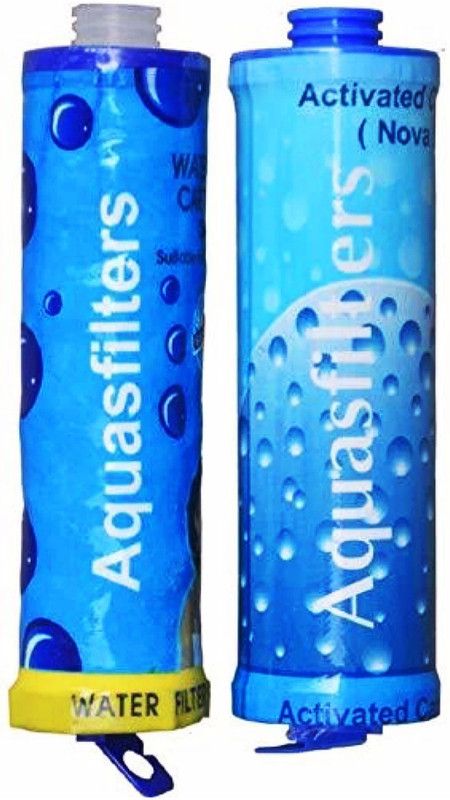 Aqua waterfilter Aqua I Nova set , 1pc carbon and 1pc sediment filters. Solid Filter Cartridge  (0.05, Pack of 1)