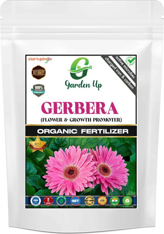 Garden up Gerbera Organic Fertilizer With Flower & Growth Promoter Fertilizer  (400 g, Powder)