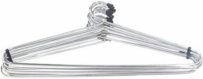 M Point Stainless Steel Cloth Hanger (12 pcs) Steel Saree Pack of 12 Hangers For Saree  (Multicolor)