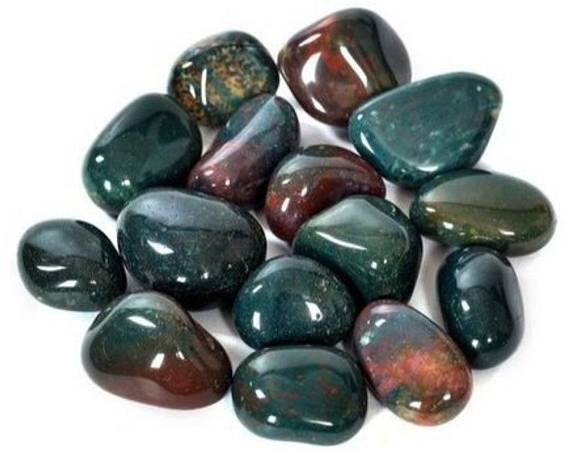 Shraddha Shree Gems Blood Crystal Tumble Stone Regular Asymmetrical Crystal Stone  (Green 0.05 kg)