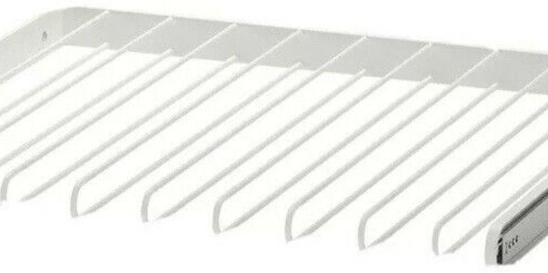 IKEA Komplement Pull-Out Trouser Hanger 75 x 58cm Steel Shirt Hanger For Shirt  (Steel)