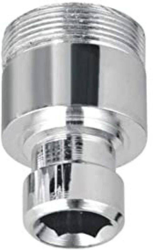 MORENA Chrome Plated Brass Washing Machine C.P Nozzle, Adapter, Connector, Nipple Bidet Nozzle (Screw On) Tap Adapter