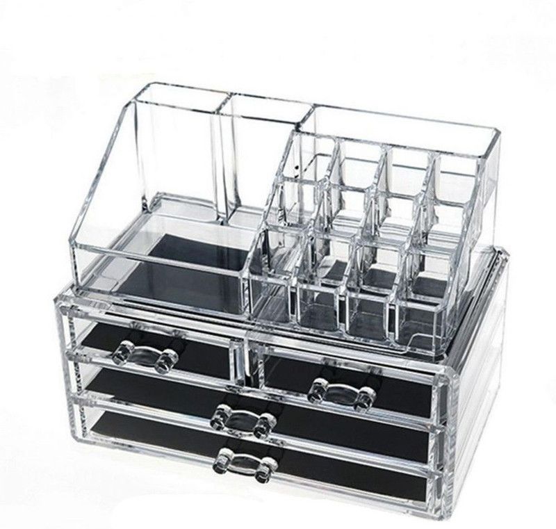 SOCHEP Cosmetic & Make-up Organizers  (White, Plastic)