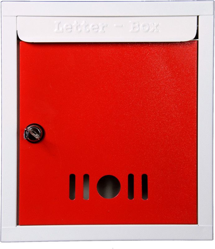 panchal interior Wall Mounted Mailbox  (ivory red)