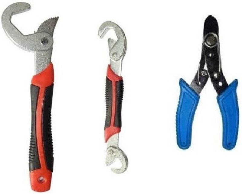 vyas Snap&grip Double Sided Speed Wrench And wire cutter cable cutter Hand Tool Kit  (3 Tools)
