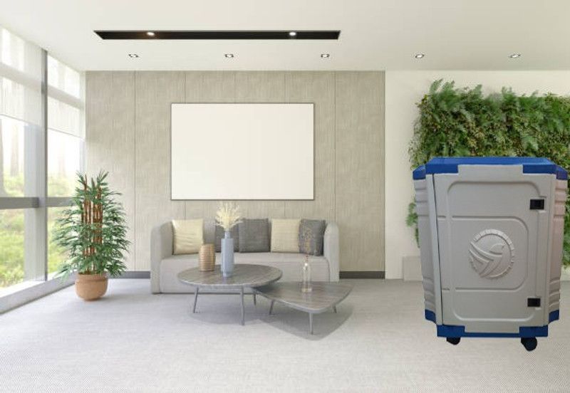 POWEREST WITHDOOR BLUE&WHITE Trolley for Inverter and Battery  (Blue)