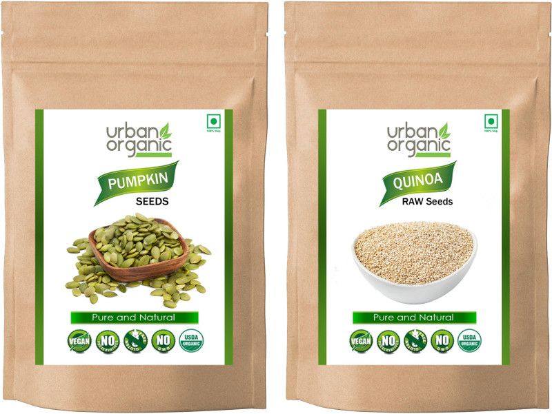 Urban Organic combo of Pumpkin Seed / Quinoa Seed (RAW seeds) 100 GM Per Pack Seed  (100 per packet)