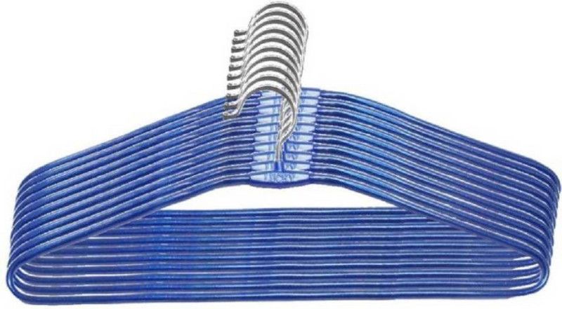 Pranay Steel Shirt Pack of 65 Hangers For Shirt  (Blue)