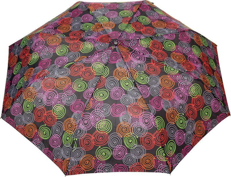 FabSeasons Fancy Printed Umbrella for Rains and All Seasons Umbrella  (Black)