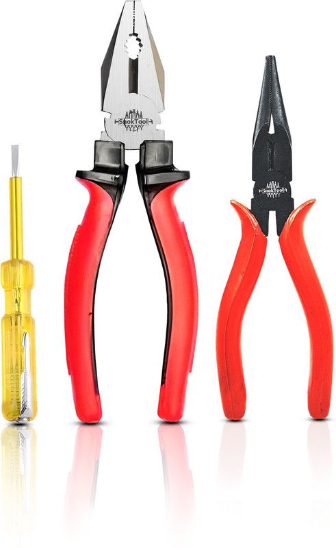 Snoktool Combo set Nose Pliers, Combination Plier, Line Tester, Lineman Plier  (Length : 8 inch)