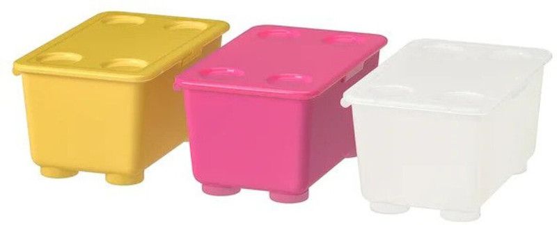 IKEA Plastic Fridge Container Storage Box  (Multicolor)