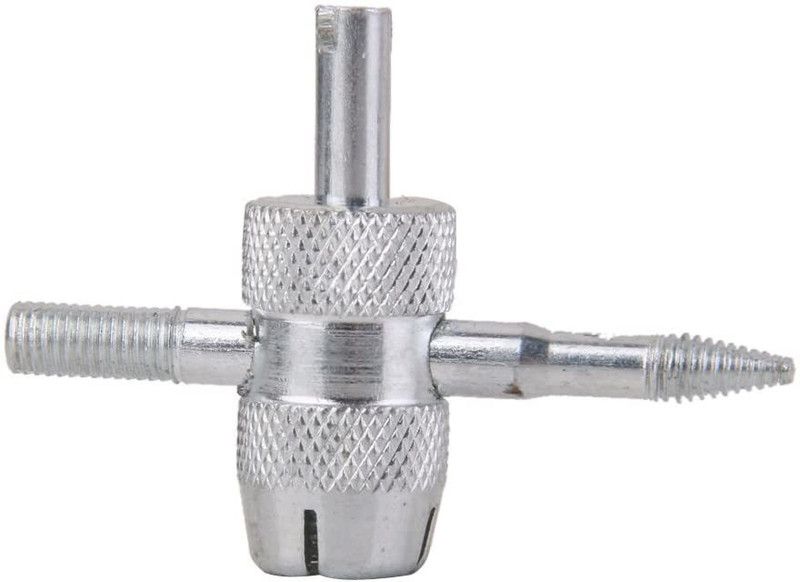 Techpugg 4 Way Durable Car Truck Tire Screwdriver Valve Stem Core Remover Screwdriver Bit Set