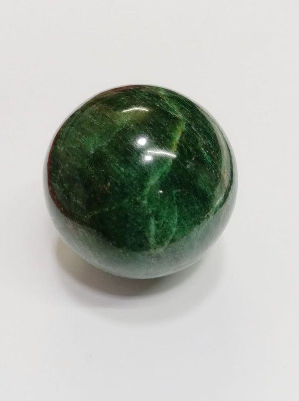 Kesar Zems Green Jade Orgonite Ball 60-65 Mm Energy Sphere Healing Round Crystal Stone for Grid and Aura Cleaning EMF Protection,Vastu Correction & Crystal Healing Stone Ball (Green 1 Pieces) Regular Oval Rock Stone  (Green 1 Pieces)