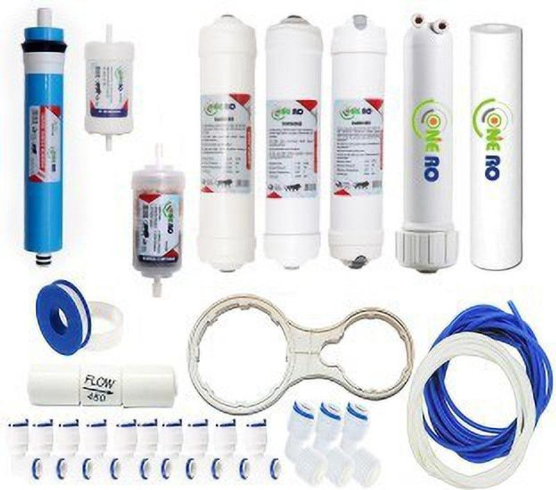 colorsole ONE RO Replacement Service Kit (13 Item Kit) As Per Main Image (80 GPD RO Membrane) Suitable for All R... Pleated Filter Cartridge  (0.2, Pack of 1)