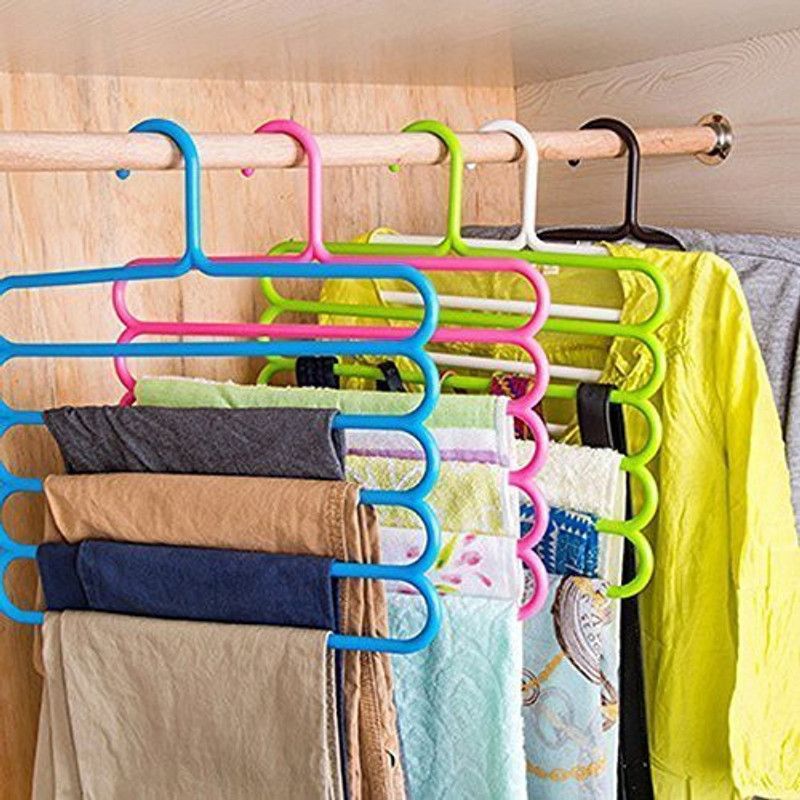 Sai Plastic Dress Pack of 5 Hangers For Dress