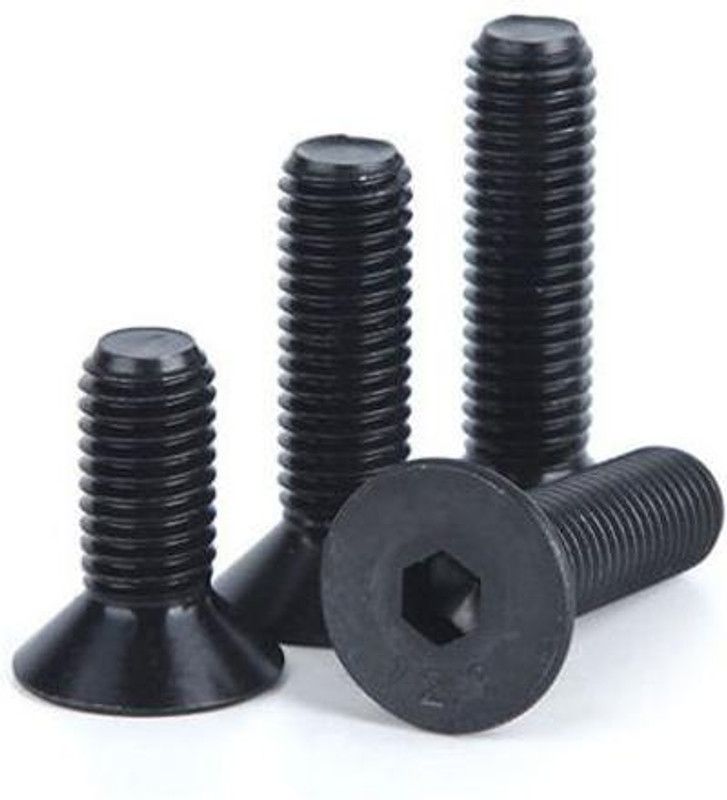 VP INDUSTRIES Bolt M6x40 mm CSK Allen Head High Tensile 10.9 Grad (Pcs-25)| Countersunk Allen Head Bolt with Allen Key 1 pc  (Alloy Steel)