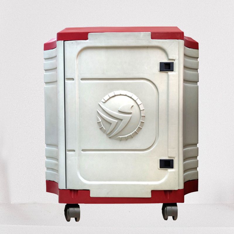 GlowSilk GS_InverterTrolley_WithDoor_Red Trolley for Inverter and Battery  (Red)